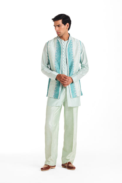 Mint Garden Bandhgala Set