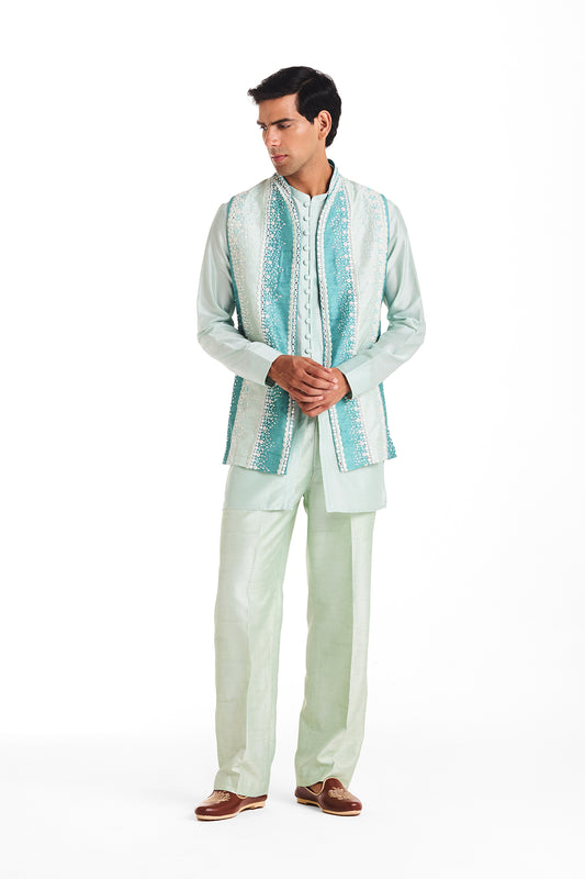 Mint Garden Bandhgala Set