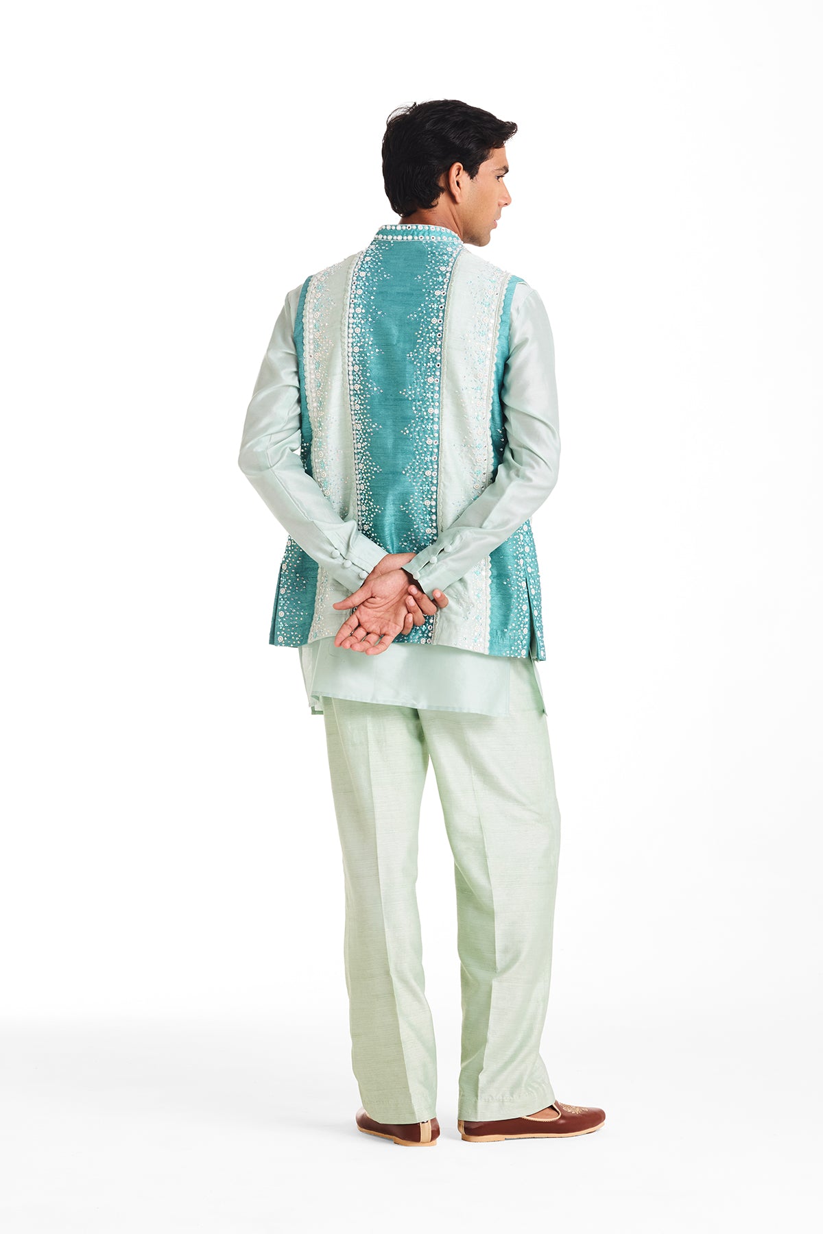 Mint Garden Bandhgala Set