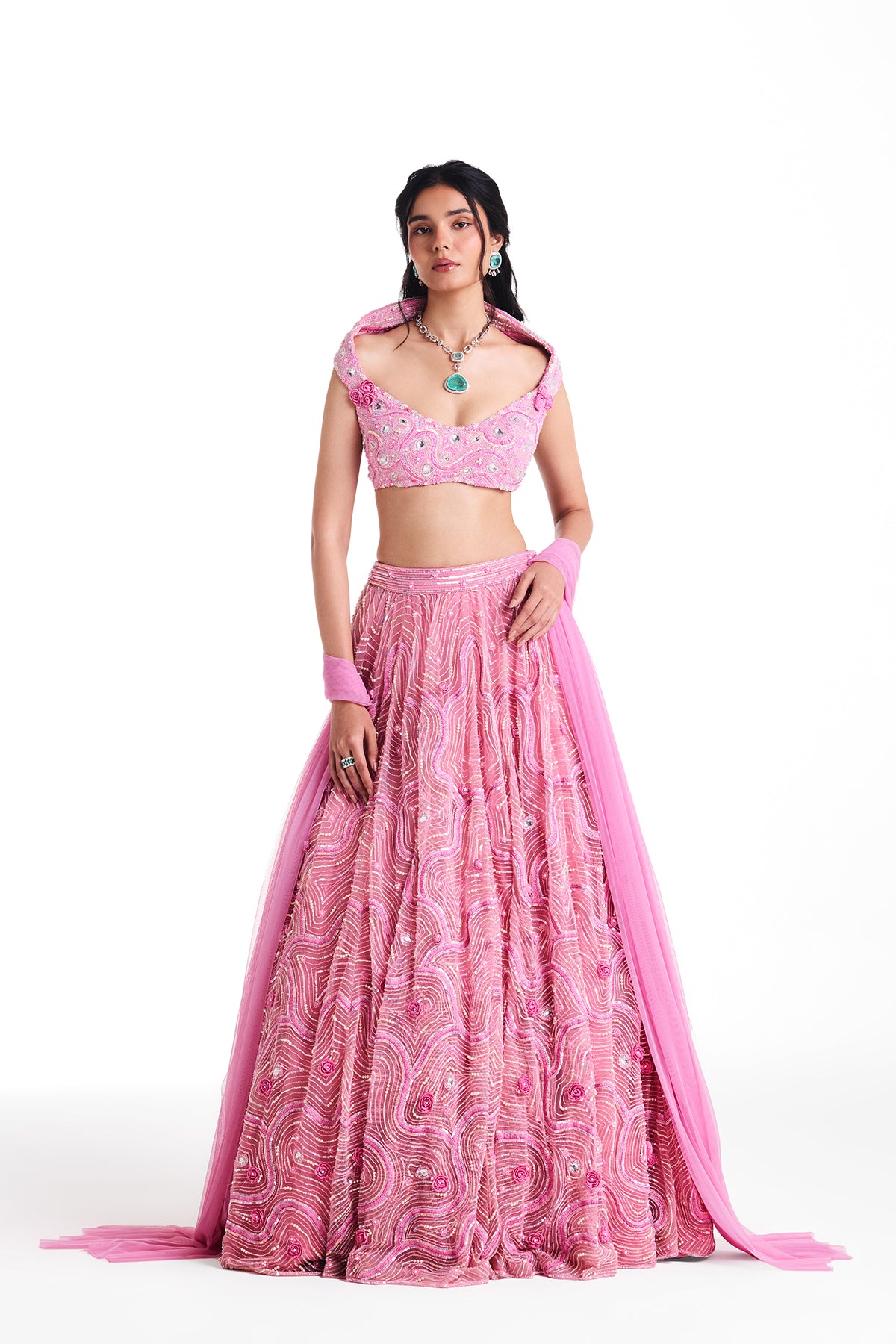 Cherry Blossom Lehenga Set