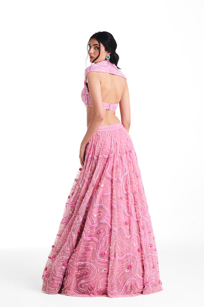 Cherry Blossom Lehenga Set