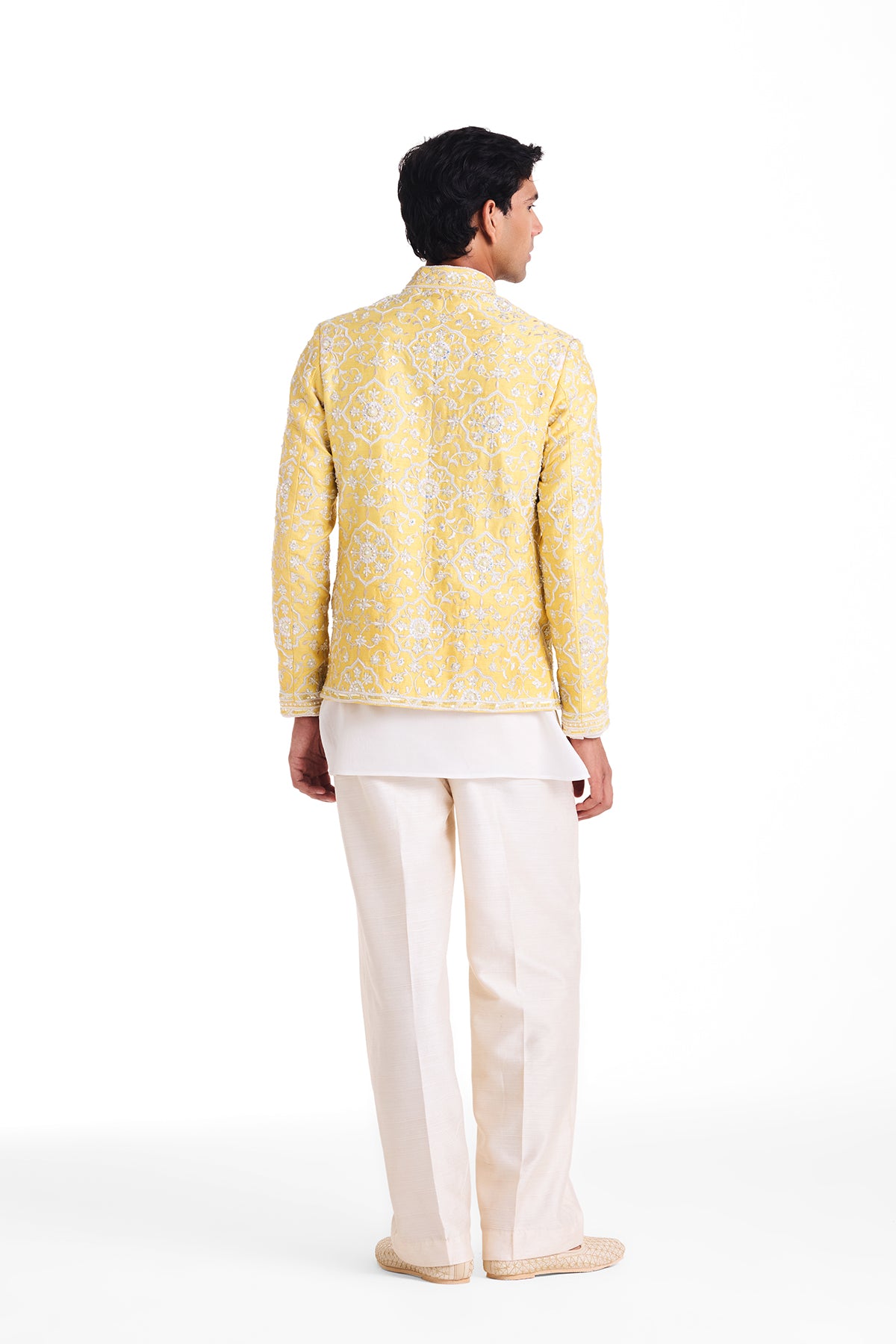 Sunlit Bloom Bandhgala Set