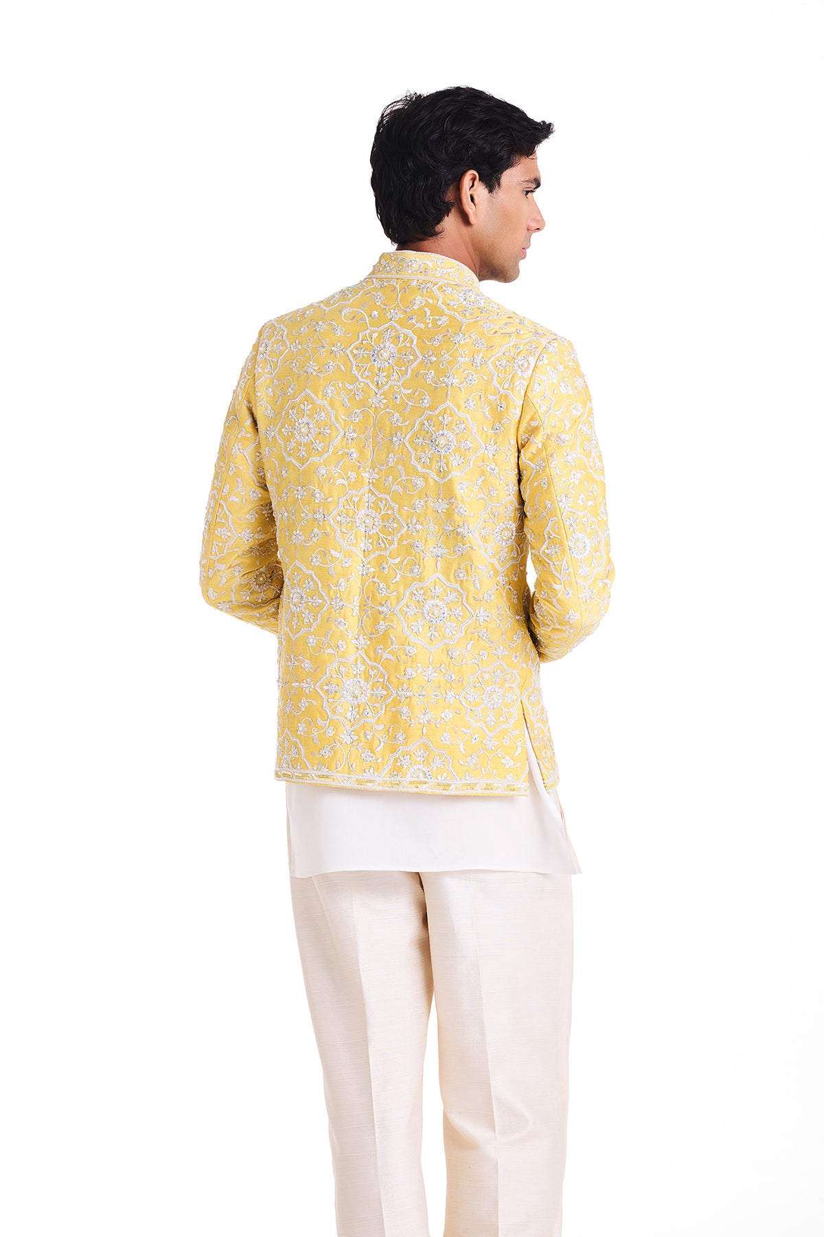 Sunlit Bloom Bandhgala Set