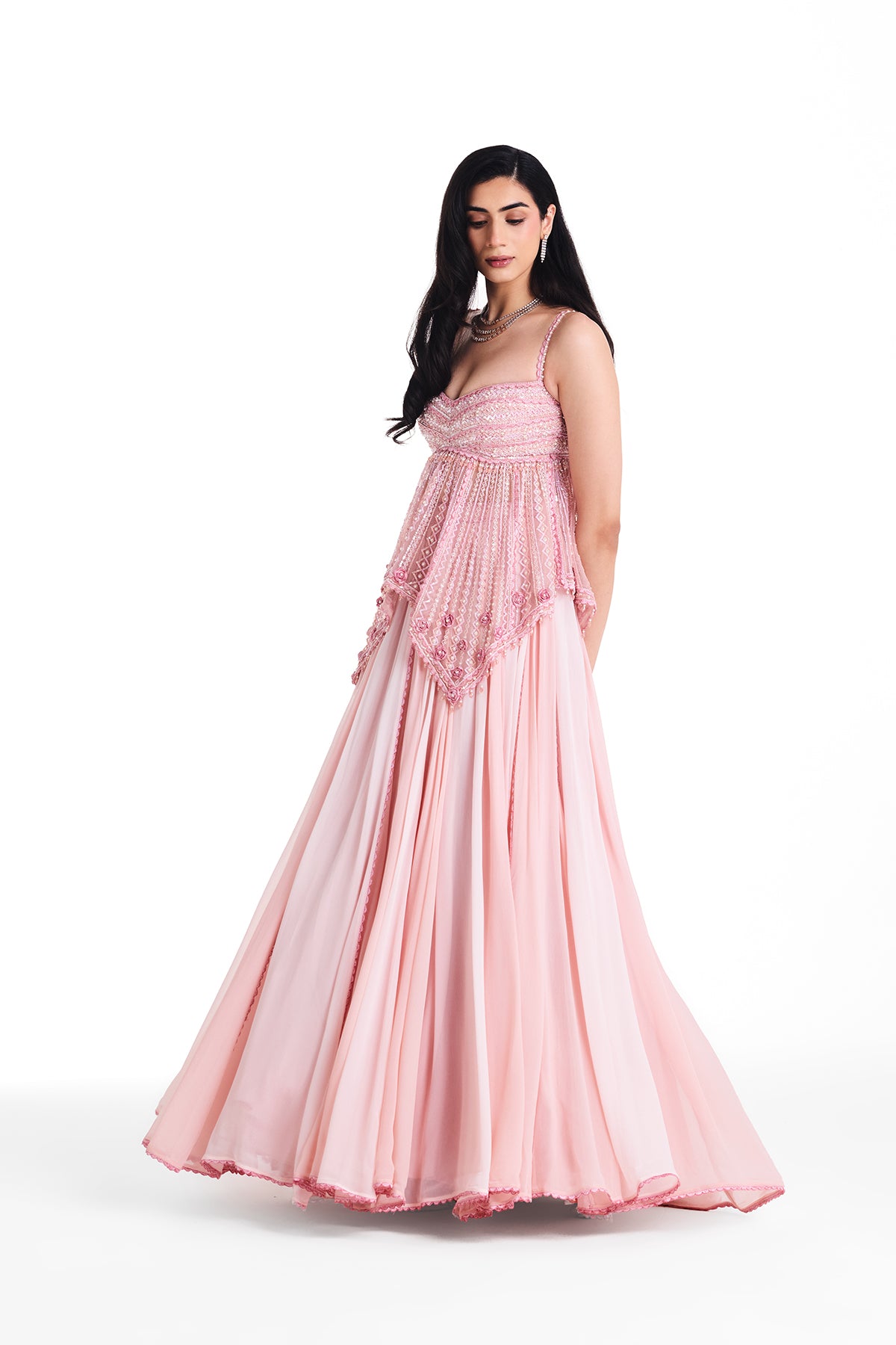Pink Magnolia Lehenga Set