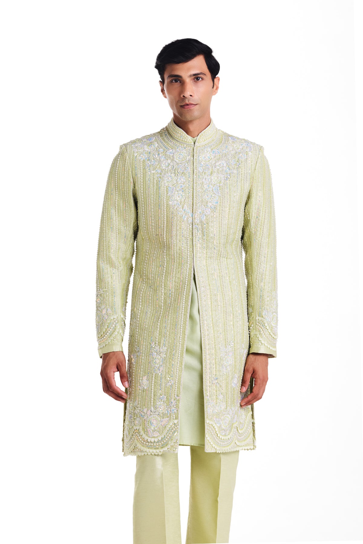 Royal Sage Sherwani Set