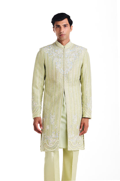 Royal Sage Sherwani Set