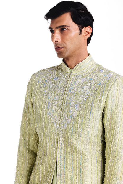 Royal Sage Sherwani Set