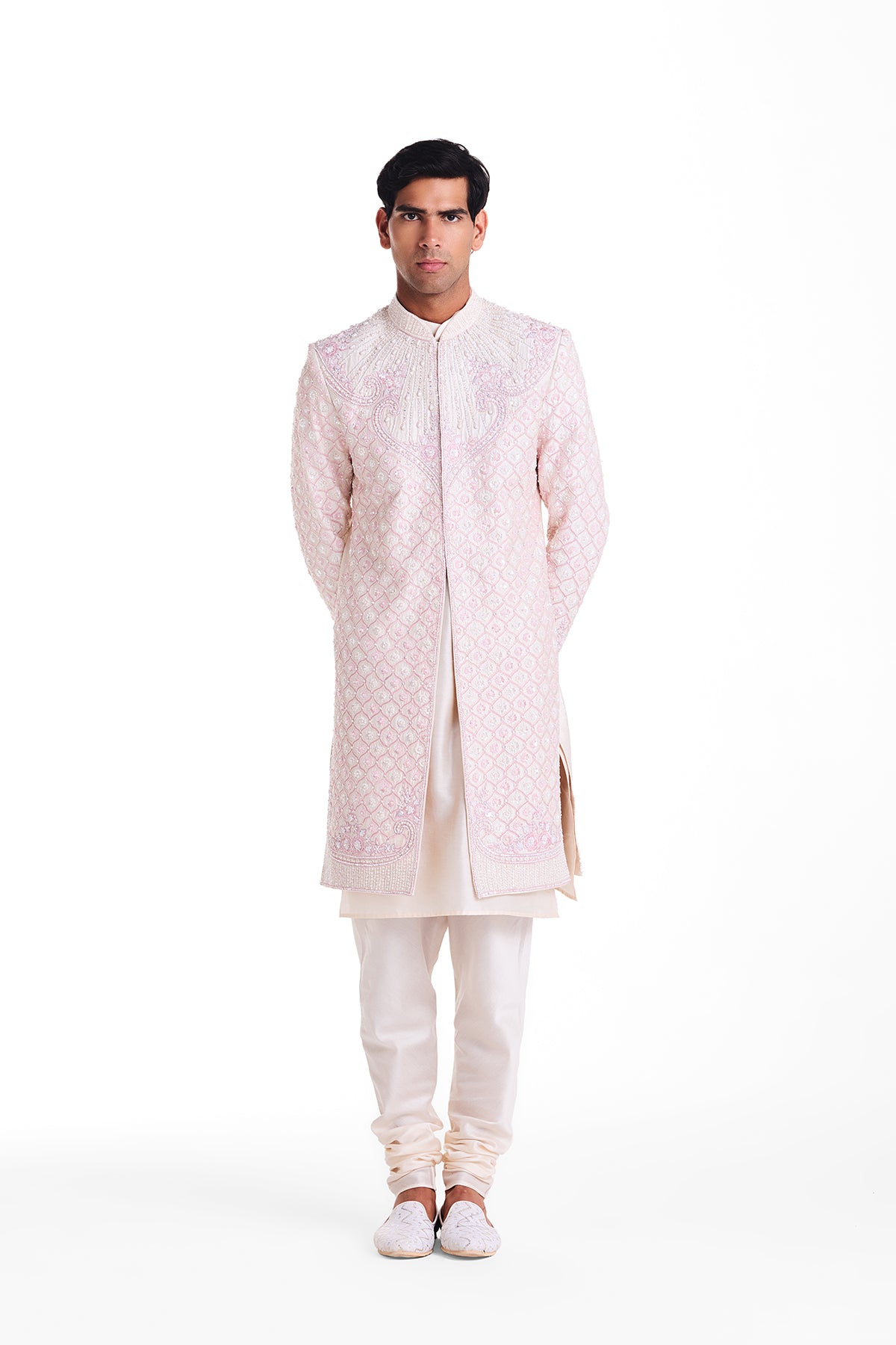 Ivory Rose Sherwani Set