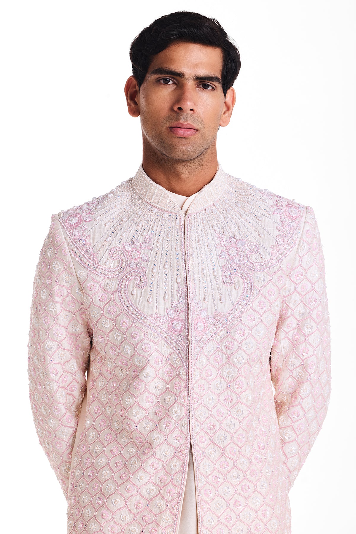 Ivory Rose Sherwani Set