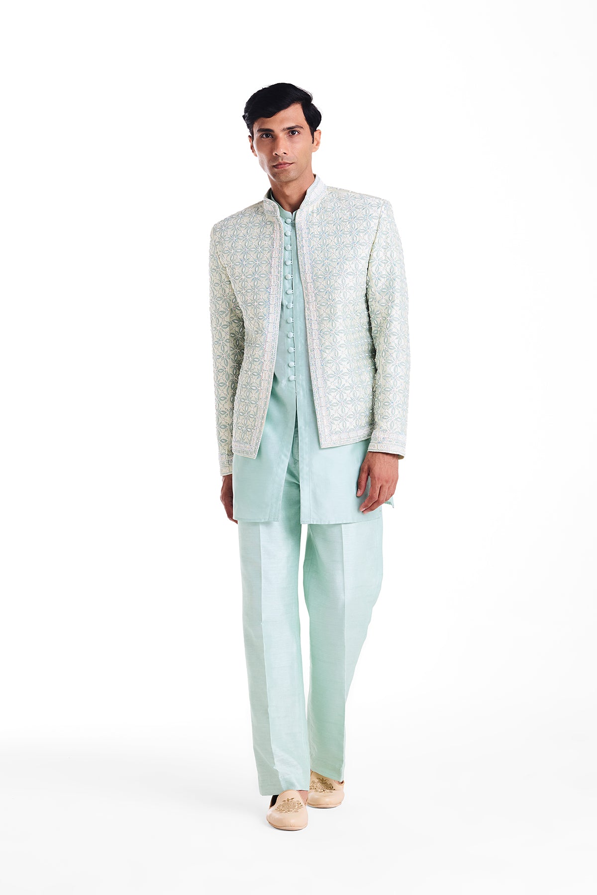 Celestial mint green Jacket Set