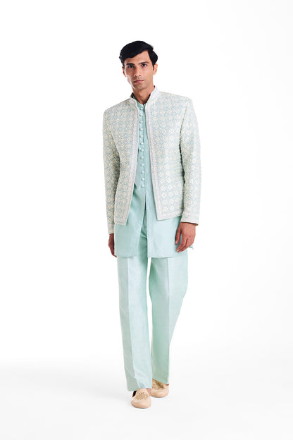 Celestial mint green Jacket Set
