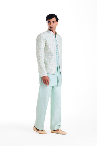 Celestial mint green Jacket Set