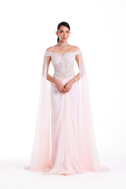 Pearl White Gown