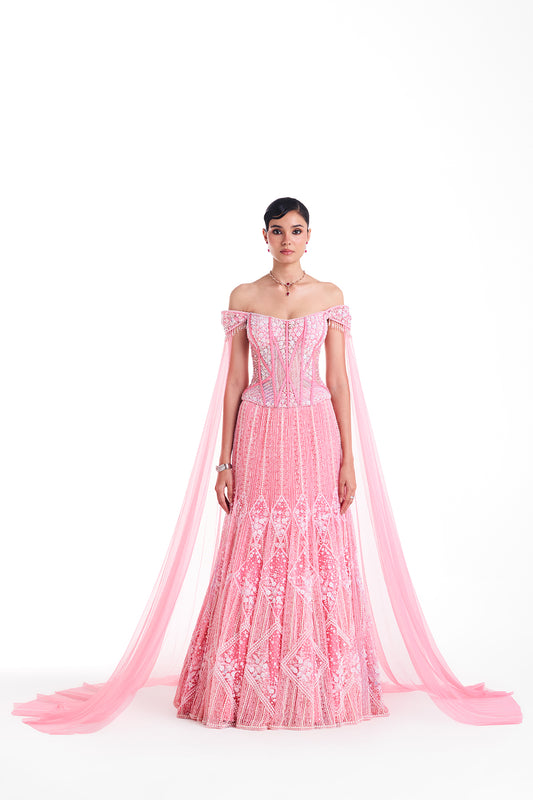 Rosewater Lehenga Set